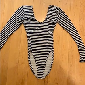 American Apparel Long Sleeve Bodysuit, Size S